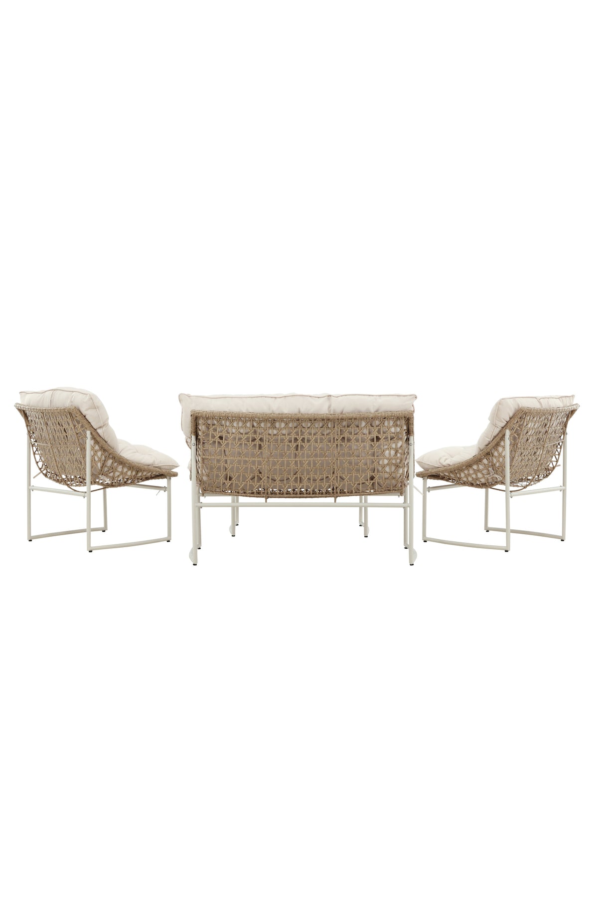 Tina Outdoor Sofa-Set in Weiss präsentiert im Onlineshop von KAQTU Design AG. Loungeset ist von Venture Home