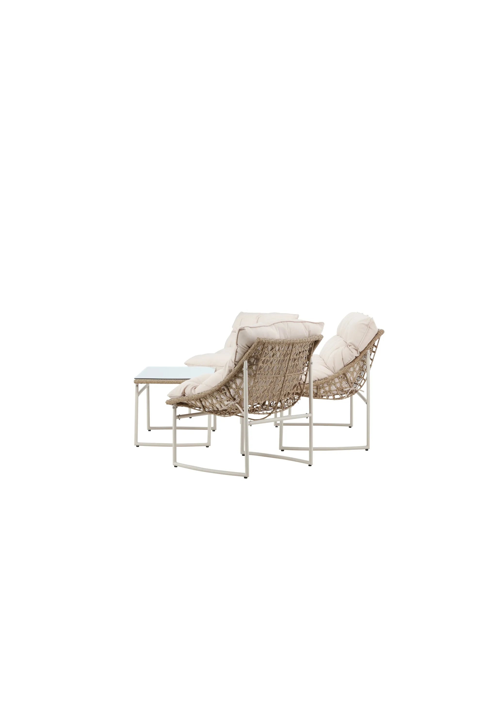 Tina Outdoor Sofa-Set in Weiss präsentiert im Onlineshop von KAQTU Design AG. Loungeset ist von Venture Home