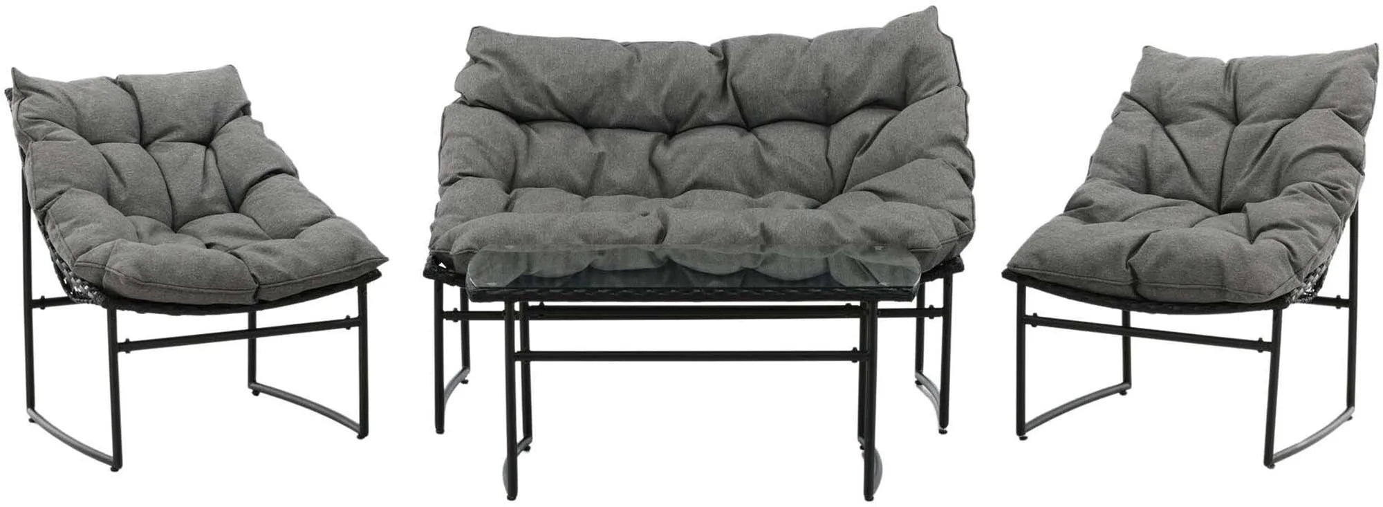 Das Tina Outdoor Sofa-Set von Venture Home bietet stilvollen Komfort und modernes Design für Ihre Außenbereiche.