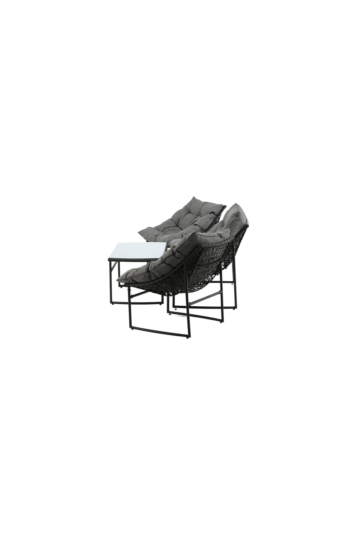Tina Outdoor Sofa-Set in Schwarz präsentiert im Onlineshop von KAQTU Design AG. Loungeset ist von Venture Home