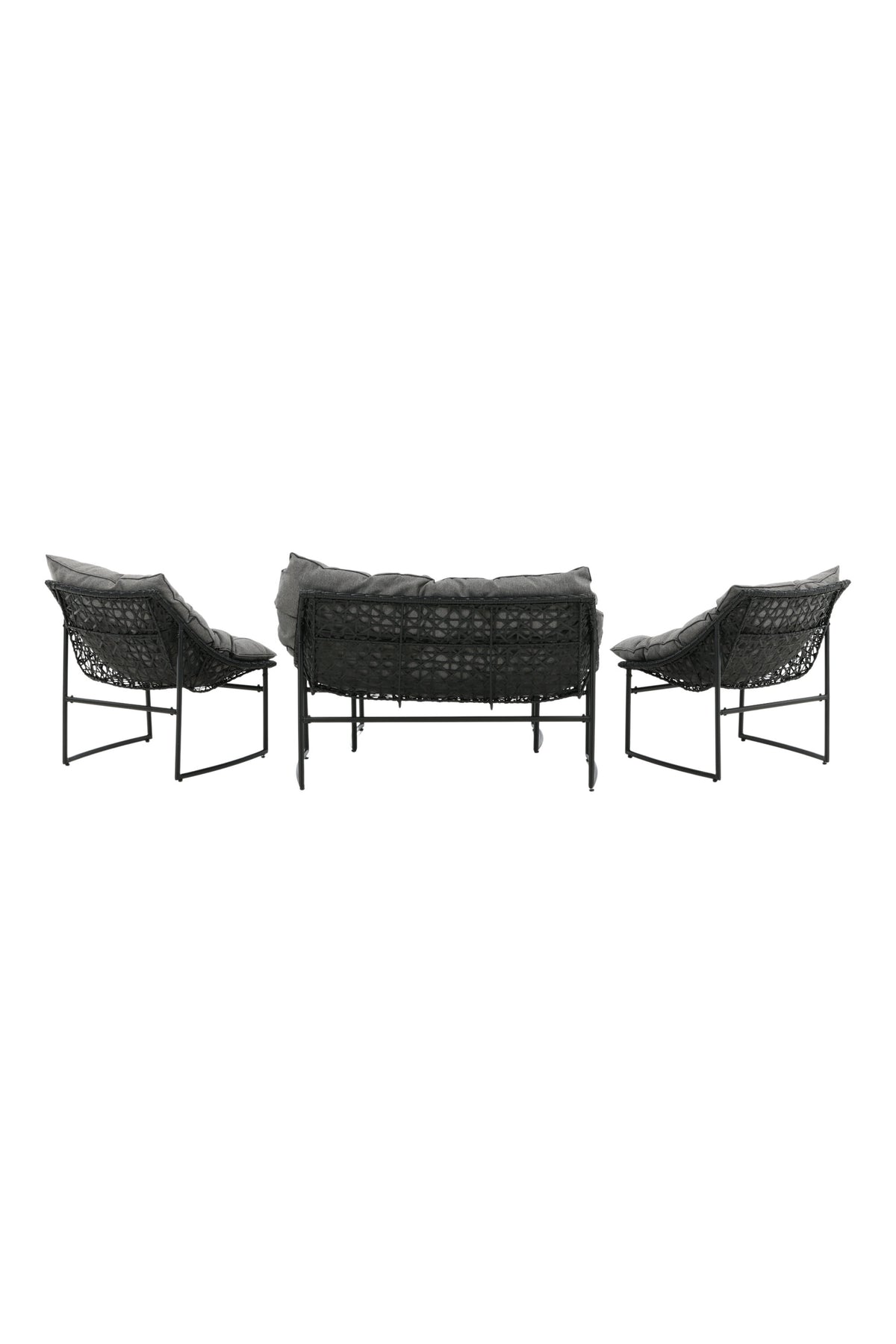 Tina Outdoor Sofa-Set in Schwarz präsentiert im Onlineshop von KAQTU Design AG. Loungeset ist von Venture Home
