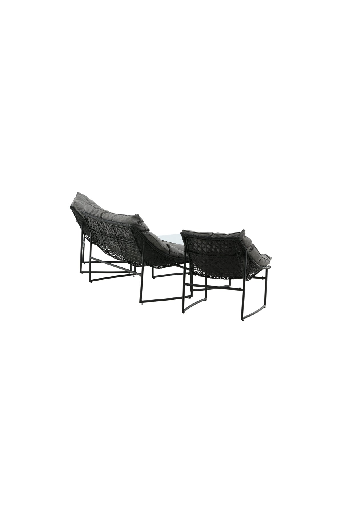 Tina Outdoor Sofa-Set in Schwarz präsentiert im Onlineshop von KAQTU Design AG. Loungeset ist von Venture Home
