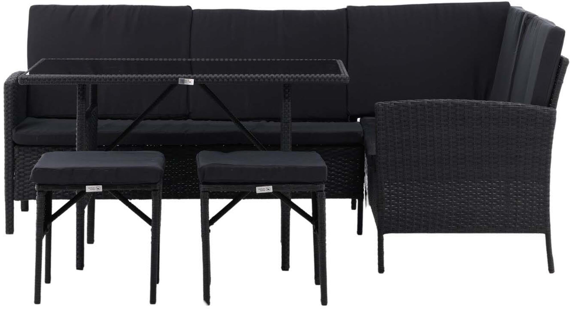 Knock Ecksofa Outdoorset 110cm in Schwarz präsentiert im Onlineshop von KAQTU Design AG. Loungeset ist von Venture Home