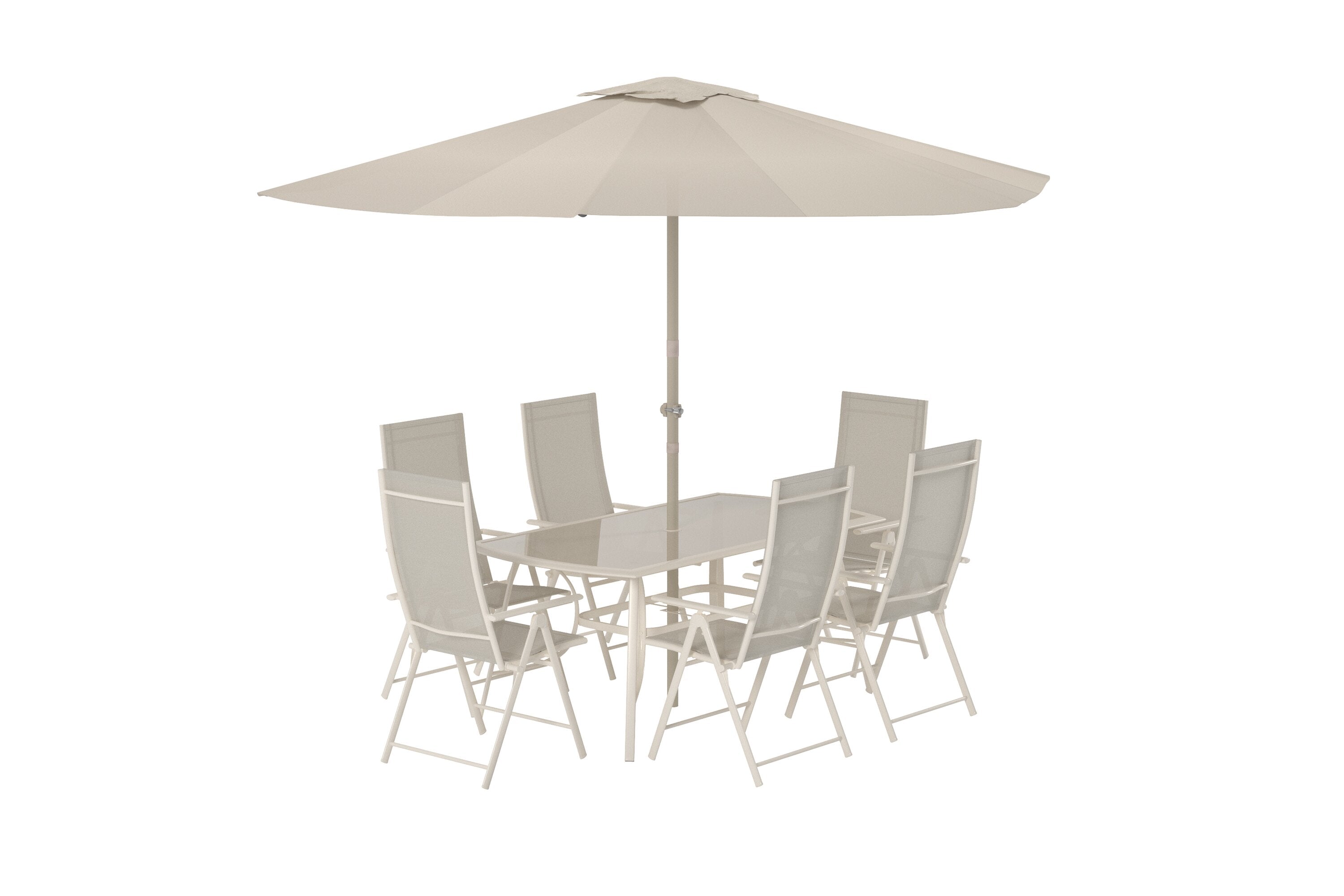 Brekki Gartentischset in Beige präsentiert im Onlineshop von KAQTU Design AG. Gartentischset ist von Venture Home