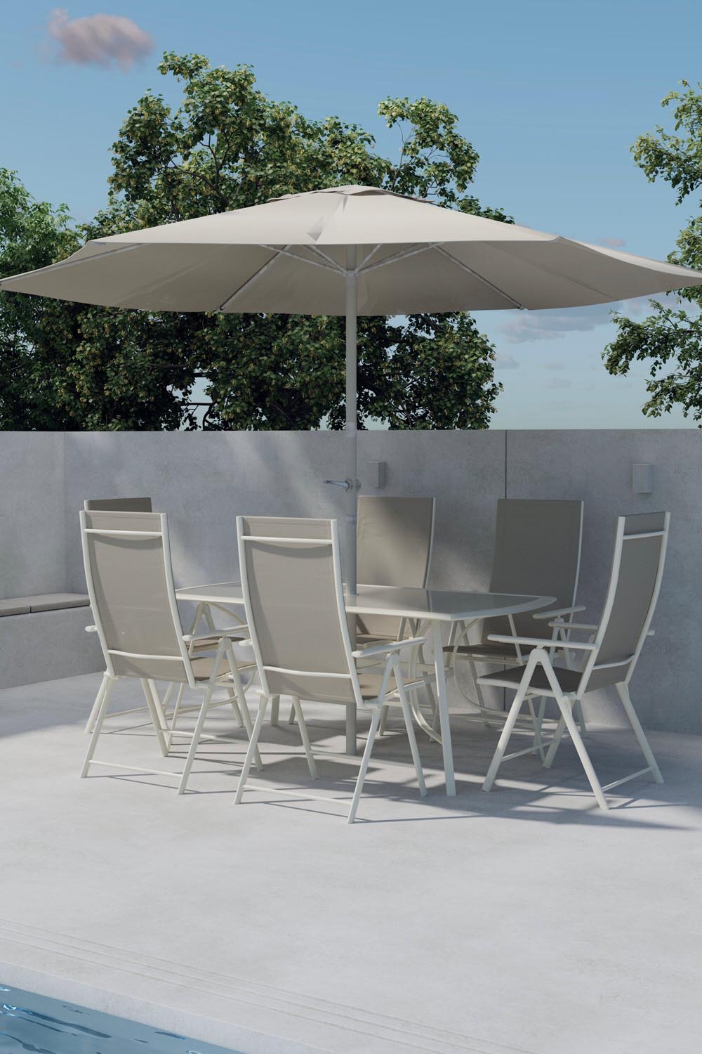 Brekki Dining Set in  präsentiert im Onlineshop von KAQTU Design AG. Gartentischset ist von Venture Home