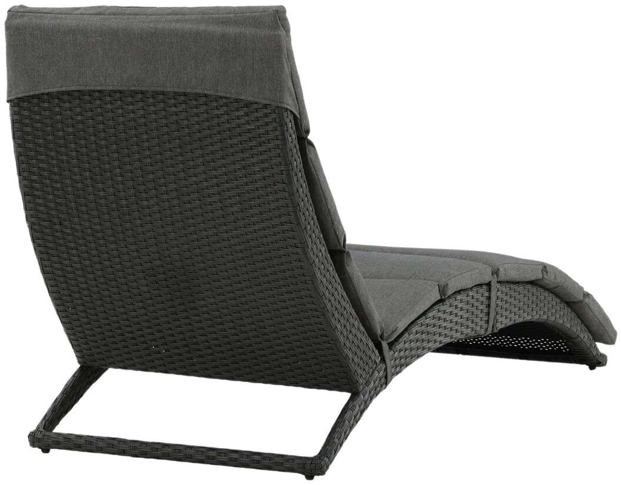Archie Sun Lounge in Schwarz präsentiert im Onlineshop von KAQTU Design AG. Liegestuhl ist von Venture Home