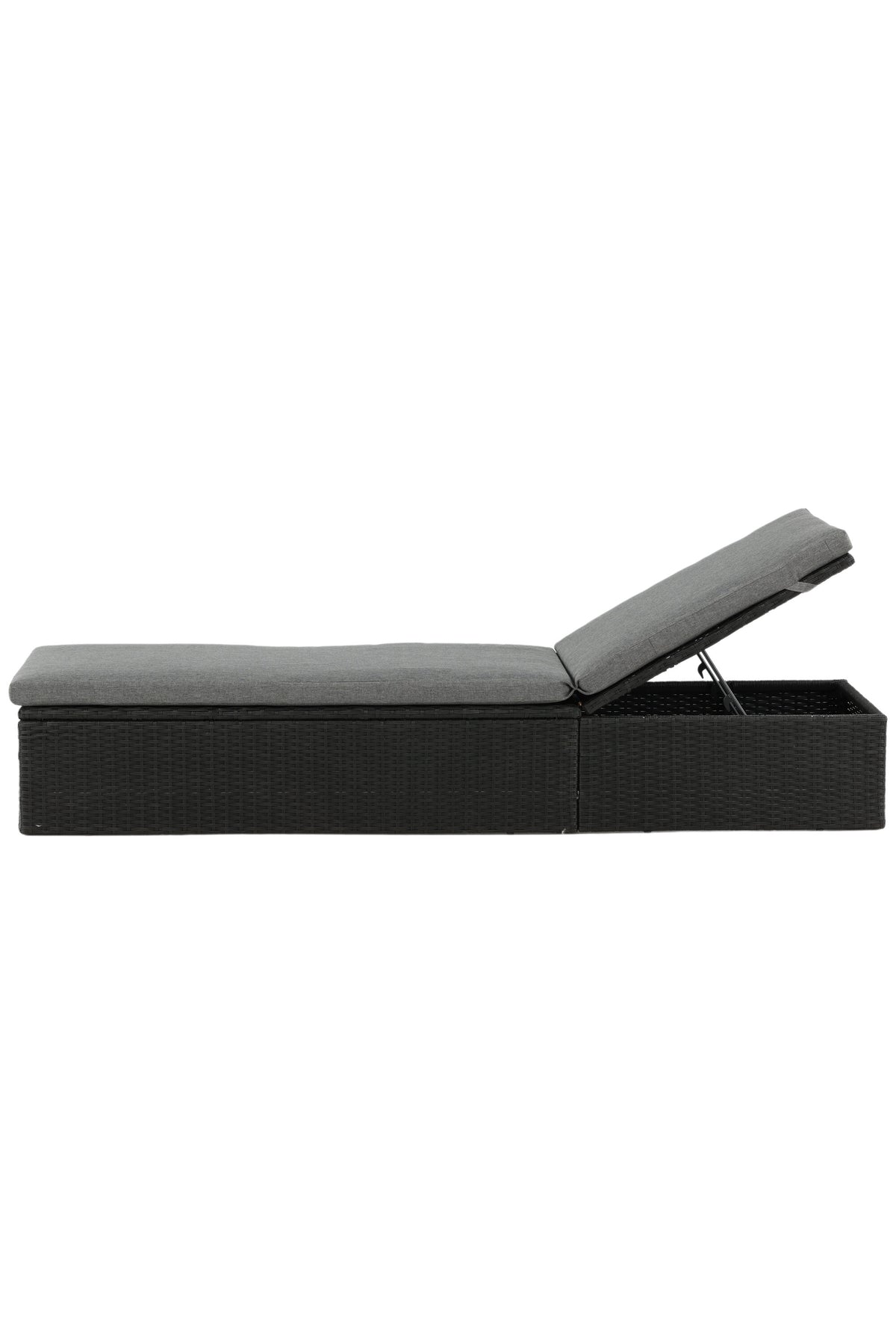 Quad Sonnenlounge in Schwarz präsentiert im Onlineshop von KAQTU Design AG. Liegestuhl ist von Venture Home