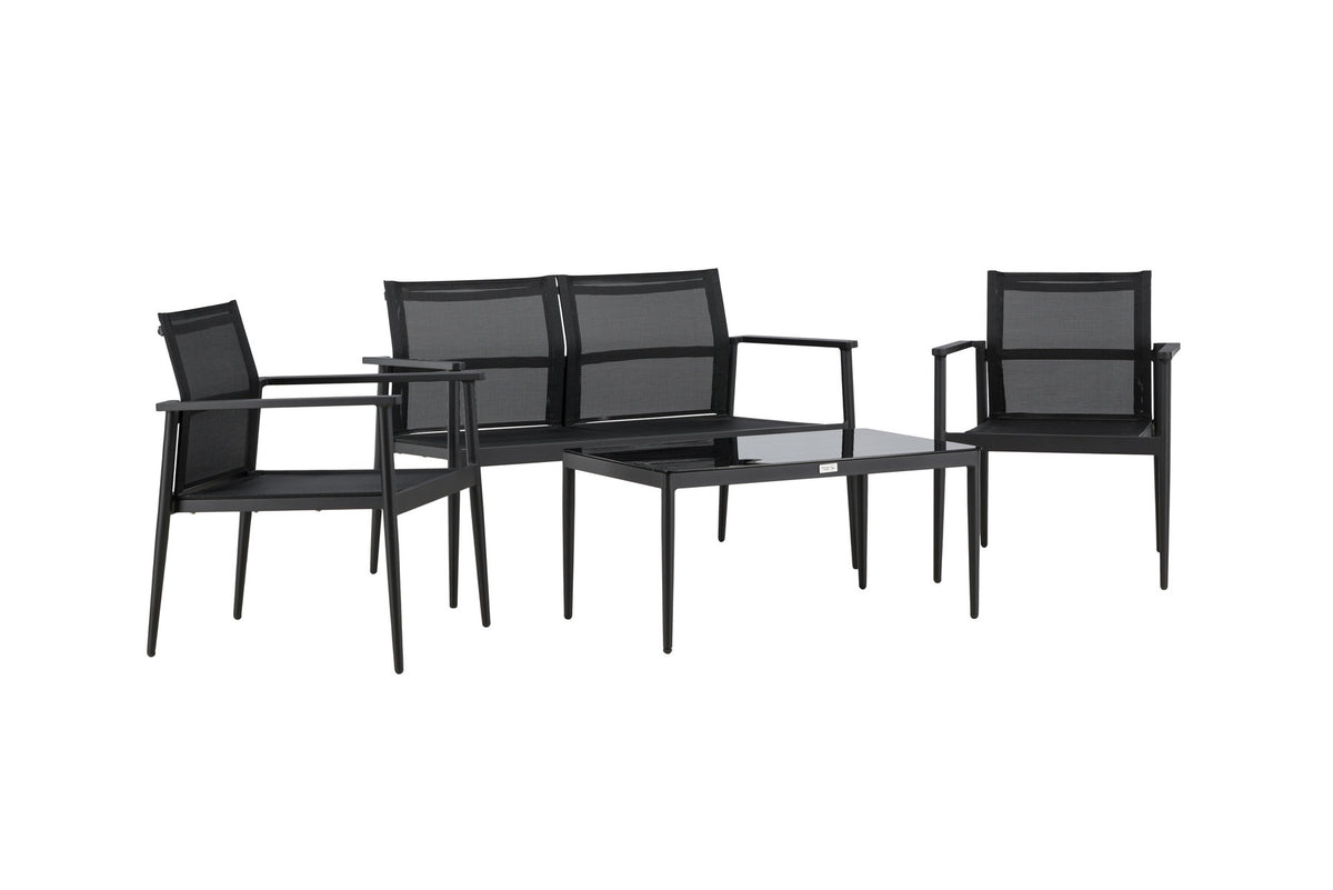 Break Sofa Outdoorset 90cm in Schwarz präsentiert im Onlineshop von KAQTU Design AG. Loungeset ist von Venture Home