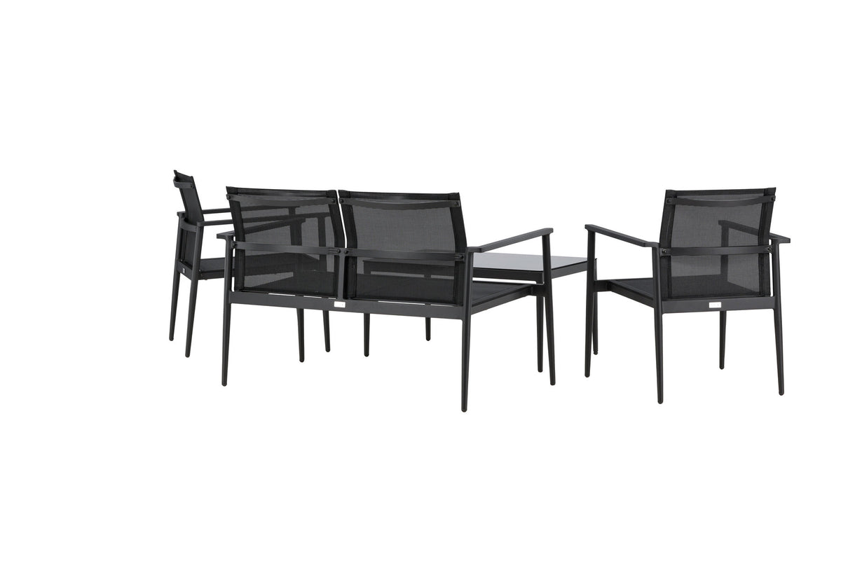 Break Sofa Outdoorset 90cm in Schwarz präsentiert im Onlineshop von KAQTU Design AG. Loungeset ist von Venture Home