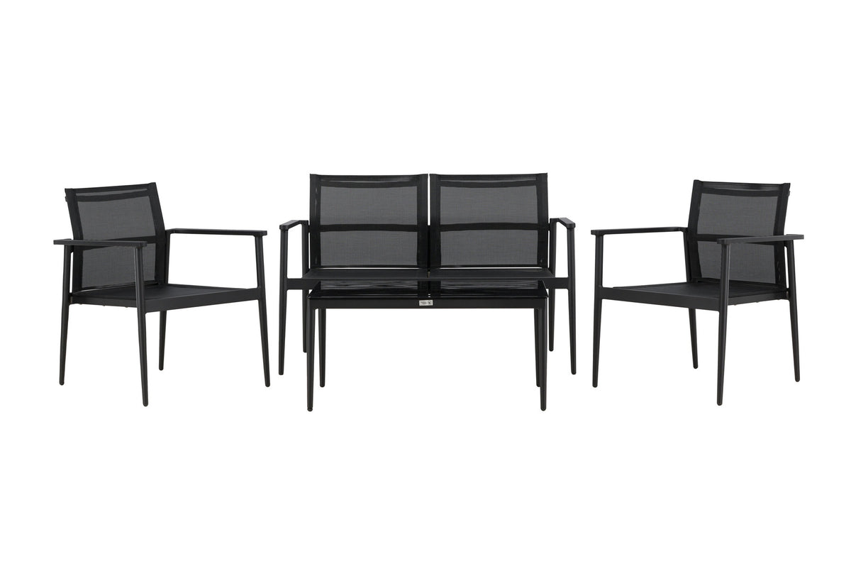 Break Sofa Outdoorset 90cm in Schwarz präsentiert im Onlineshop von KAQTU Design AG. Loungeset ist von Venture Home