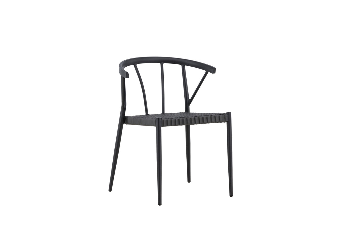 Stina Stuhl in Schwarz präsentiert im Onlineshop von KAQTU Design AG. Gartenstuhl ist von Venture Home