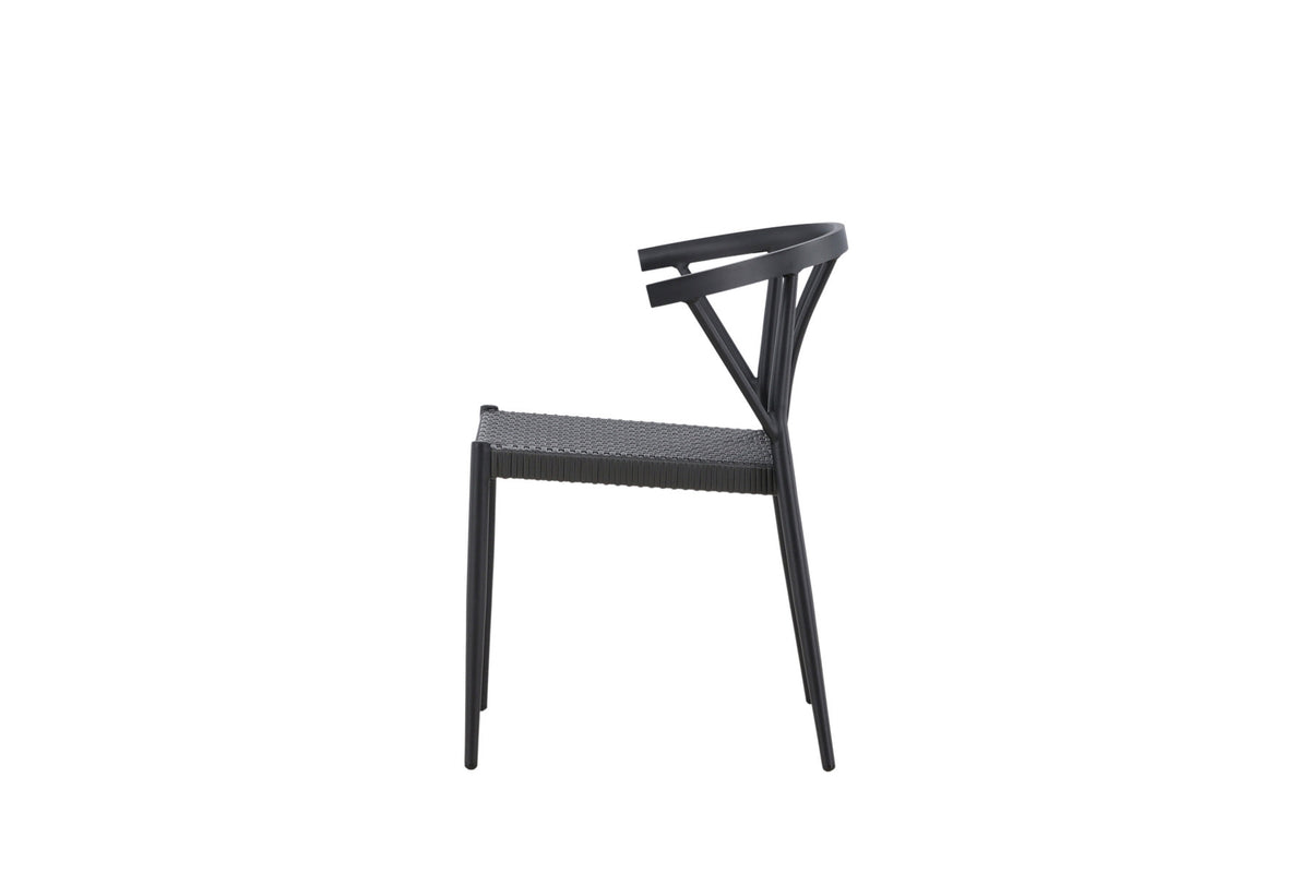 Stina Stuhl in Schwarz präsentiert im Onlineshop von KAQTU Design AG. Gartenstuhl ist von Venture Home