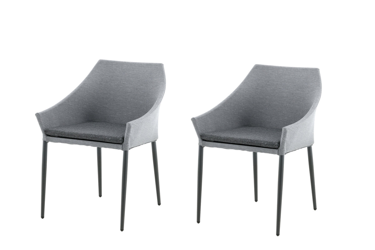 Spoga Stuhl in Schwarz/Grau präsentiert im Onlineshop von KAQTU Design AG. Gartenstuhl ist von Venture Home