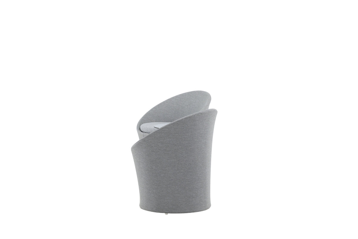 Spoga Lounge Outdoorset ⌀40cm in Weiss/Grau präsentiert im Onlineshop von KAQTU Design AG. Loungeset ist von Venture Home