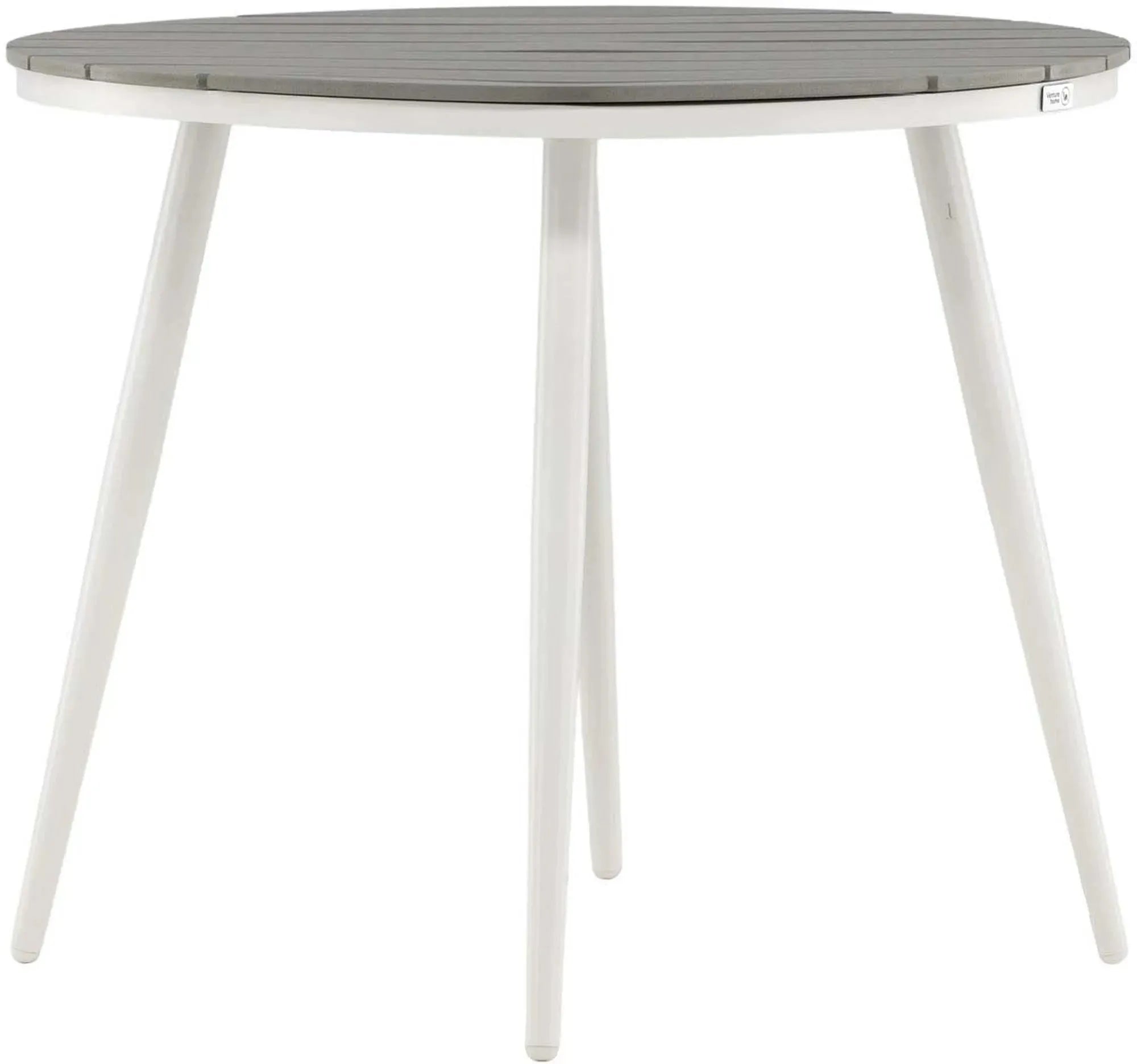 Runder Gartentisch von Venture Home, ideal für den Außenbereich, robust, wetterbeständig und elegant für Ihre Terrasse.