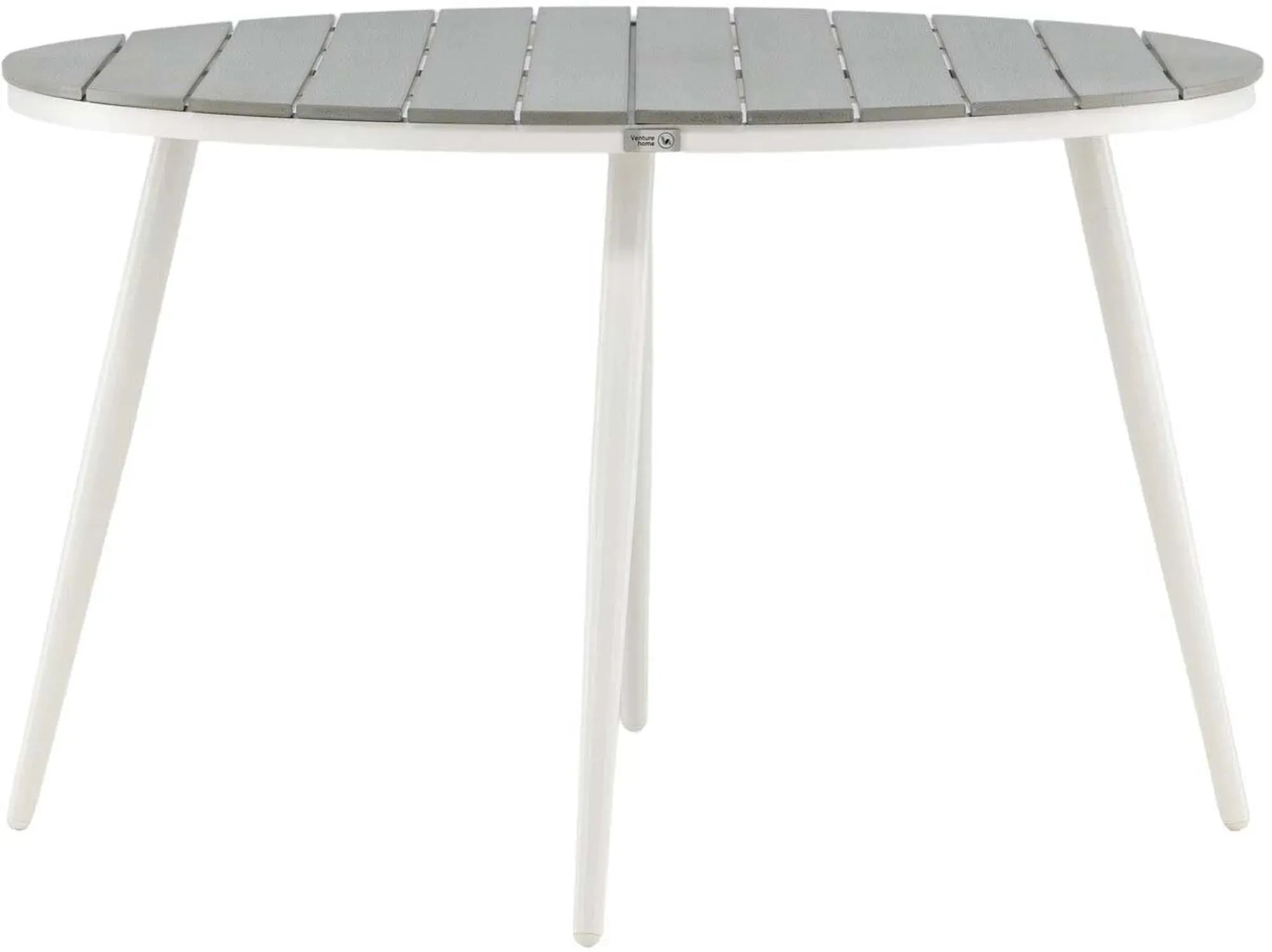 Runder Gartentisch von Venture Home, modern und langlebig, ideal für den Garten, wetterbeständig und vielseitig nutzbar.