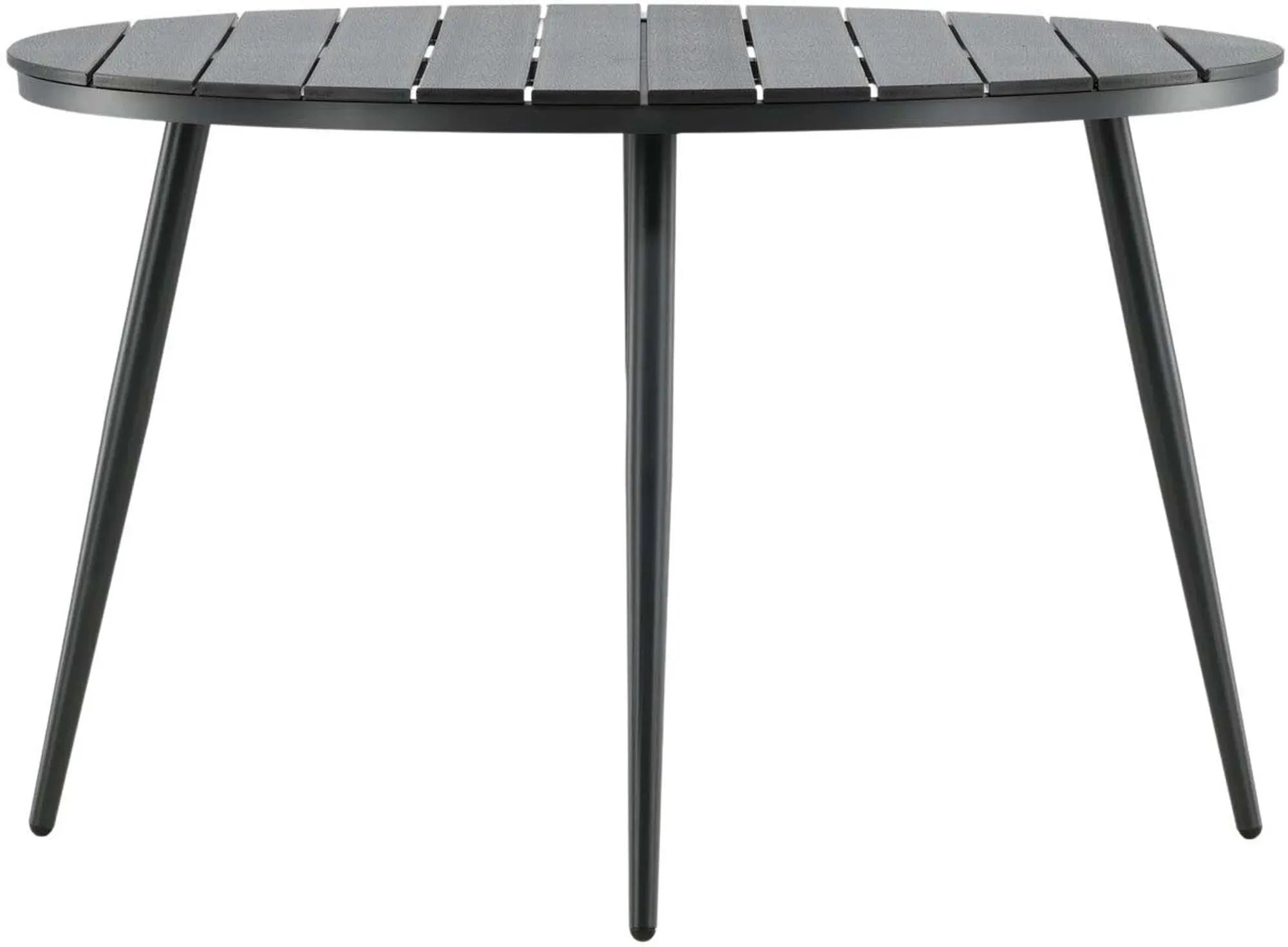 Runder Gartentisch von Venture Home, ideal für den Außenbereich, stilvolles Design, robust und wetterbeständig.