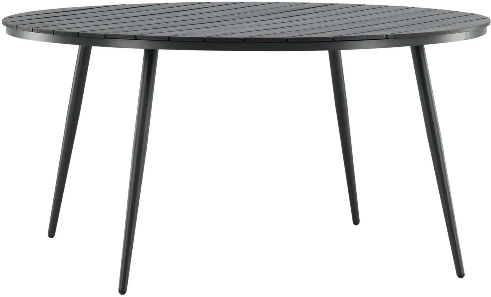 Moderner runder Gartentisch von Venture Home, wetterfest und stilvoll, ideal für Terrassen und langlebige Außenbereiche.