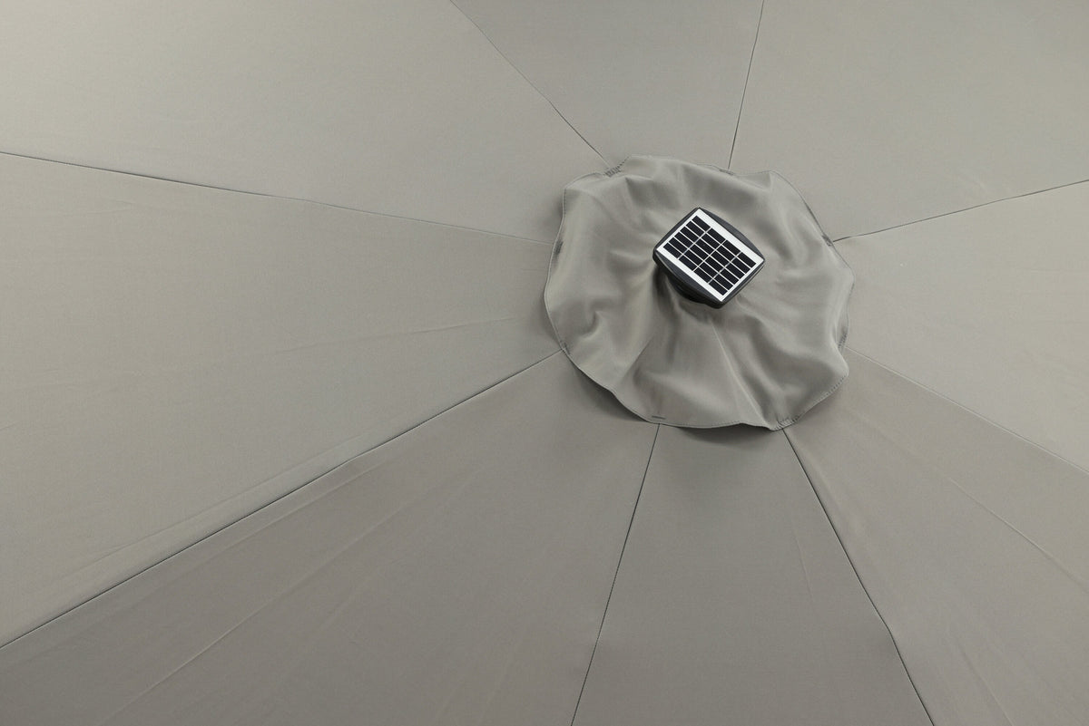 Sabal Sonnenschirm in Grau präsentiert im Onlineshop von KAQTU Design AG. Sonnenschirm ist von Venture Home