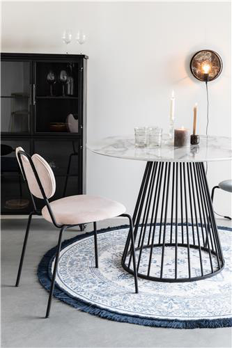 Tisch FLORIS BLACK in Weiss/Schwarz präsentiert im Onlineshop von KAQTU Design AG. Esstisch ist von White Label Living