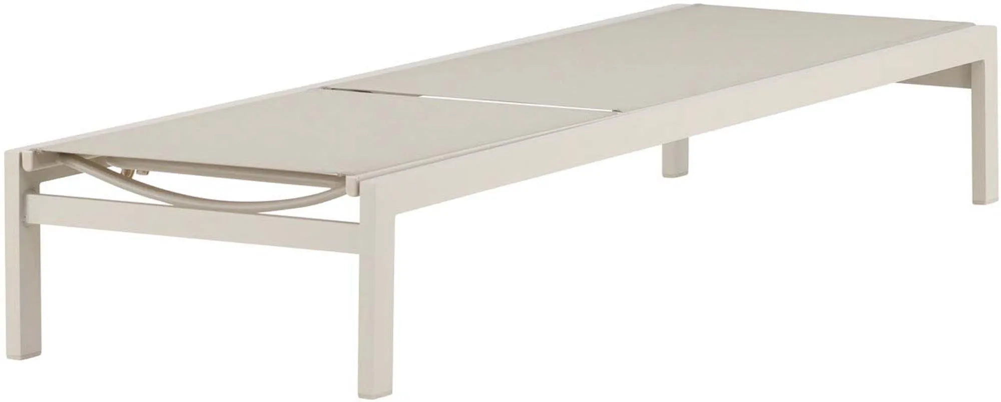 Elegante Sonnenliege aus Aluminium, wetterfest, ergonomisch, ideal für Garten und Terrasse. Stilvoller Komfort für entspannte Stunden.