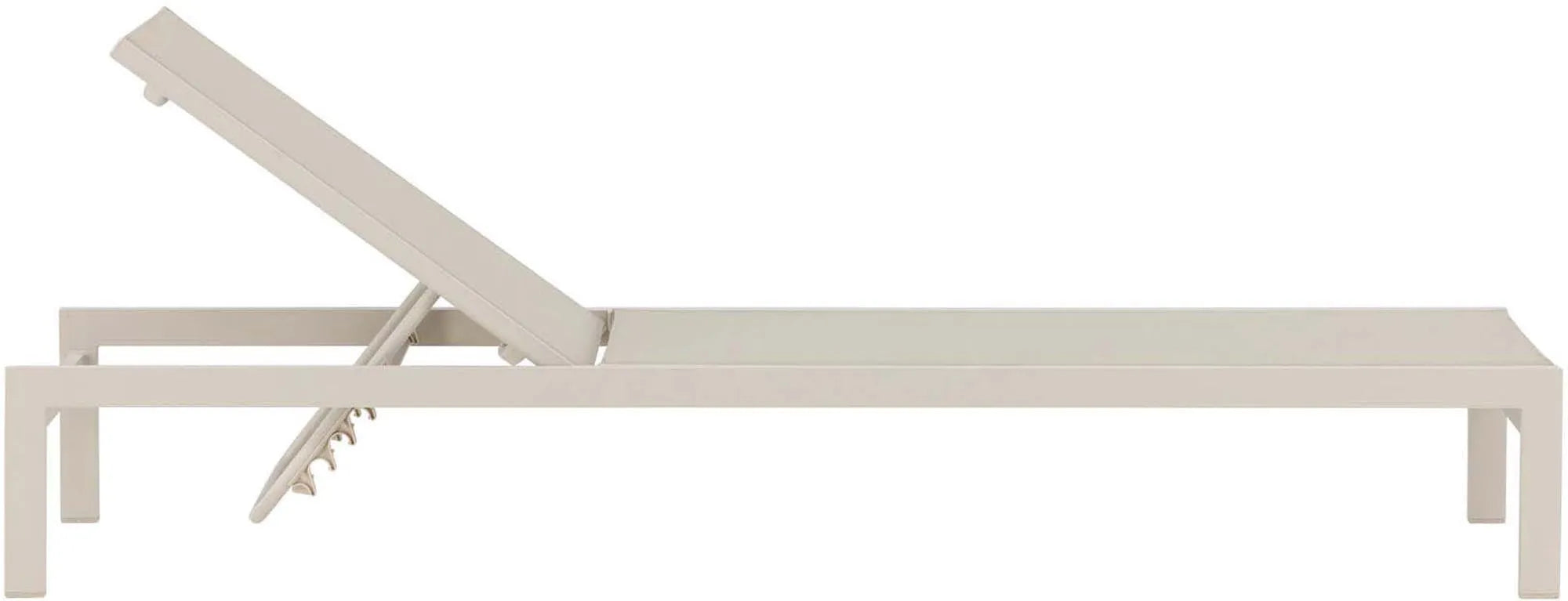 Elegante Sonnenliege aus Aluminium, wetterfest, ergonomisch, ideal für Garten und Terrasse. Stilvoller Komfort für entspannte Stunden.