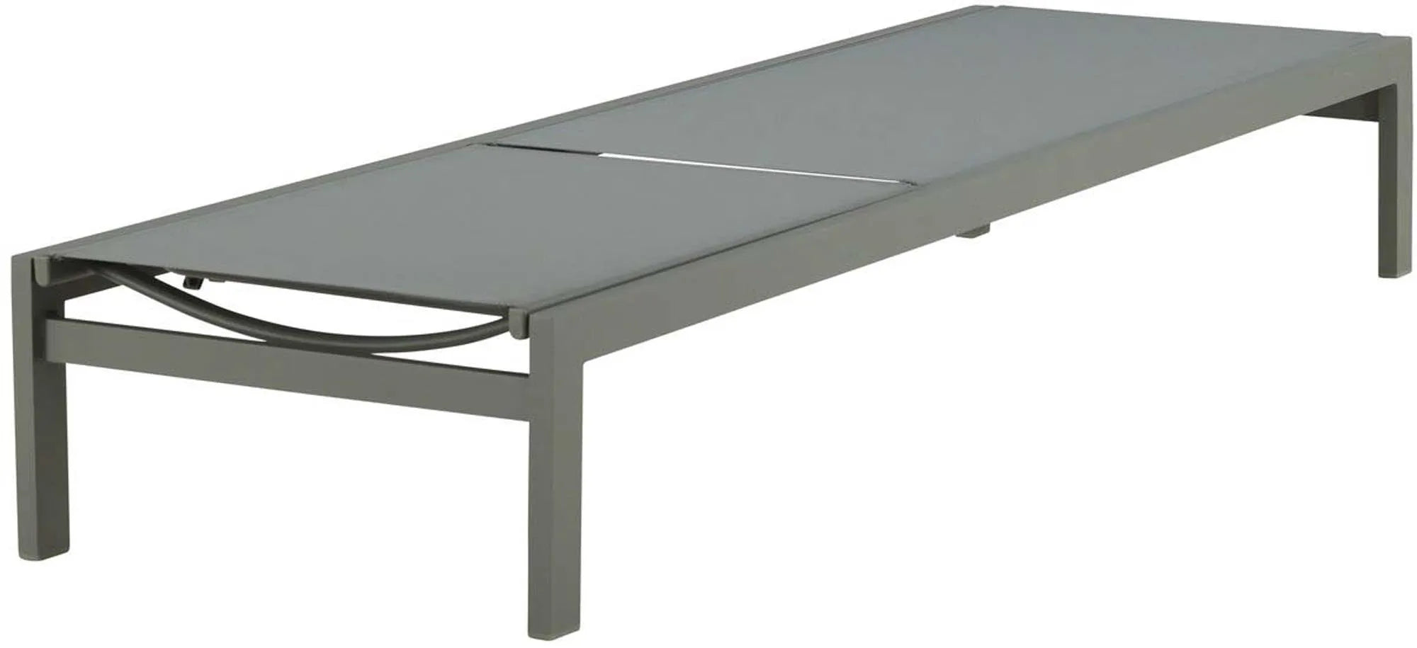 Elegante Sonnenliege aus Aluminium, wetterfest, ergonomisch, ideal für Garten und Terrasse. Stilvoller Komfort für entspannte Stunden.