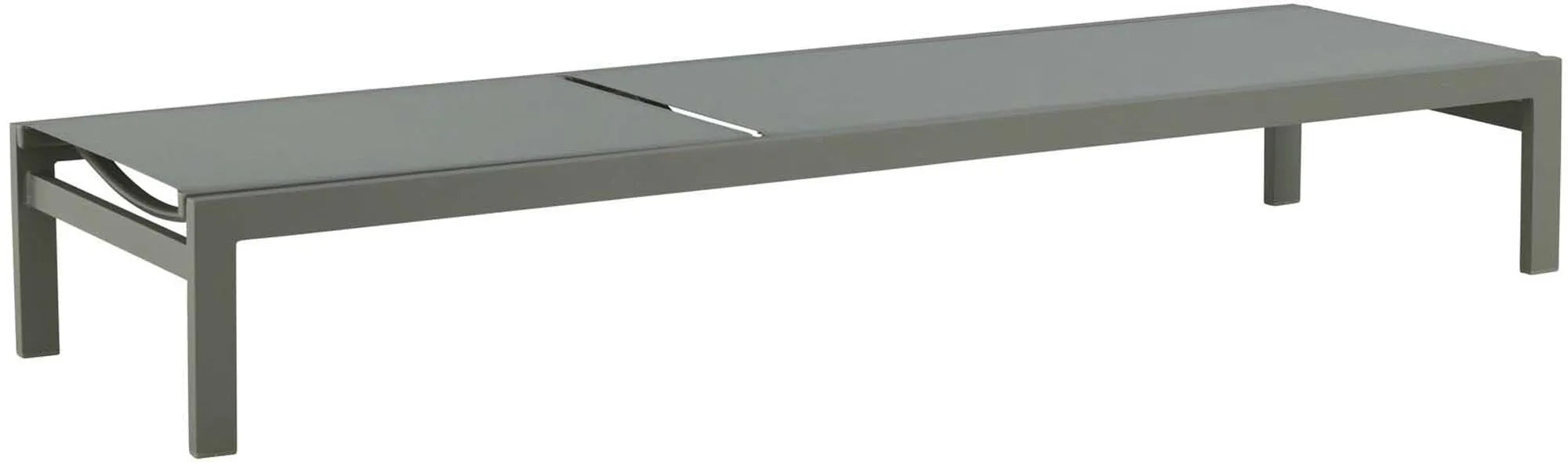 Elegante Sonnenliege aus Aluminium, wetterfest, ergonomisch, ideal für Garten und Terrasse. Stilvoller Komfort für entspannte Stunden.