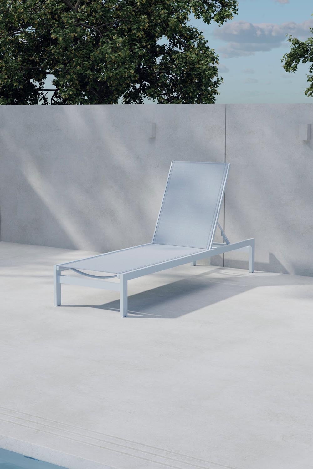 Copacabana Sonnenliege in Hellblau präsentiert im Onlineshop von KAQTU Design AG. Liegestuhl ist von Venture Home