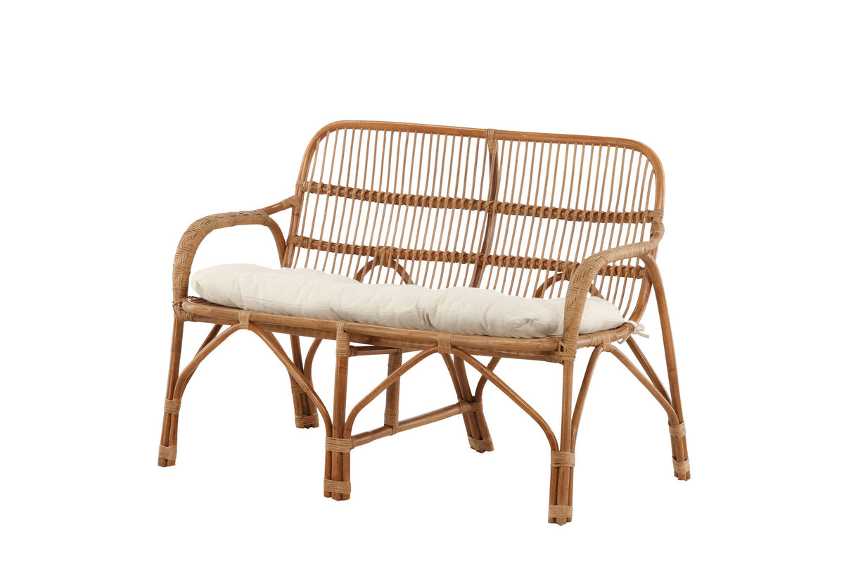 Nella Sofa in Natur präsentiert im Onlineshop von KAQTU Design AG. Gartenbank ist von Venture Home