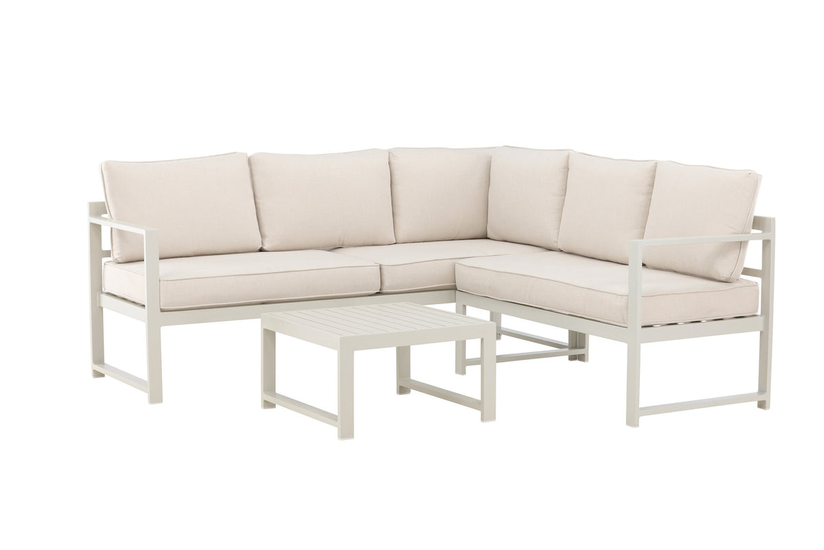 Salvador Ecksofa Outdoorset in Beige präsentiert im Onlineshop von KAQTU Design AG. Loungeset ist von Venture Home