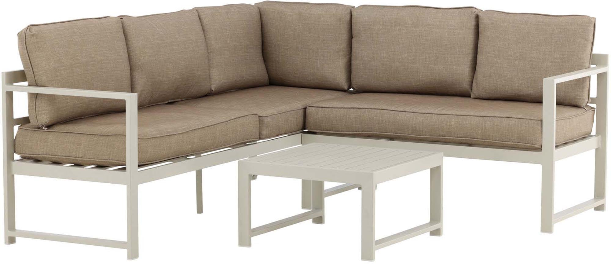 Salvador Ecksofa Outdoorset in Beige präsentiert im Onlineshop von KAQTU Design AG. Loungeset ist von Venture Home