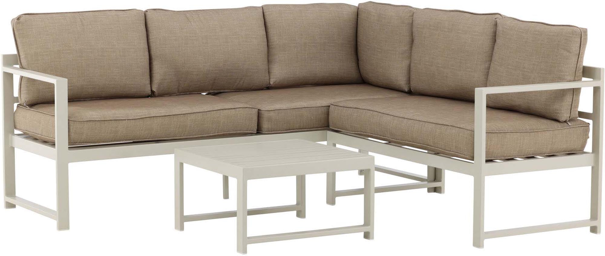 Salvador Ecksofa Outdoorset in Beige präsentiert im Onlineshop von KAQTU Design AG. Loungeset ist von Venture Home
