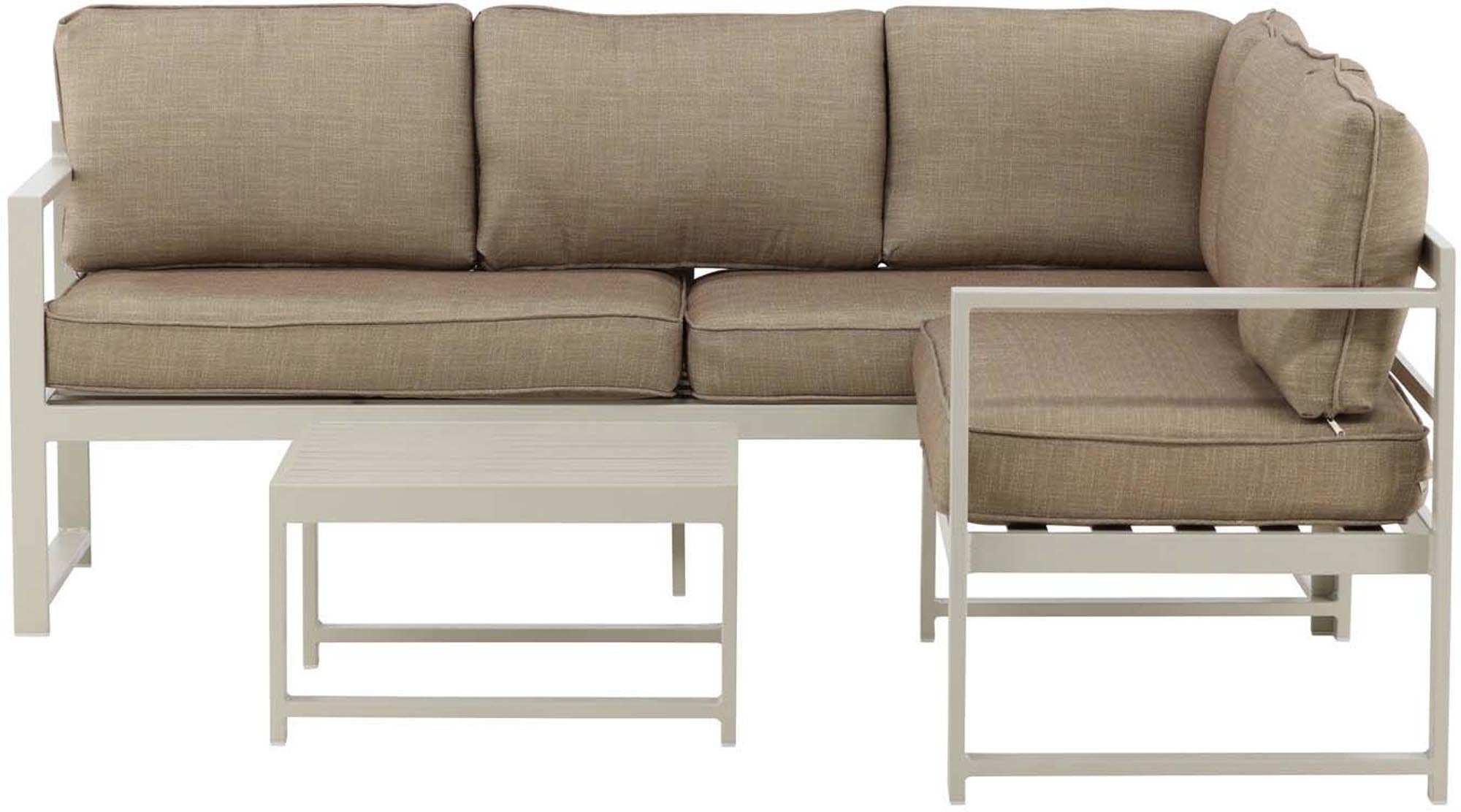 Salvador Ecksofa Outdoorset in Beige präsentiert im Onlineshop von KAQTU Design AG. Loungeset ist von Venture Home