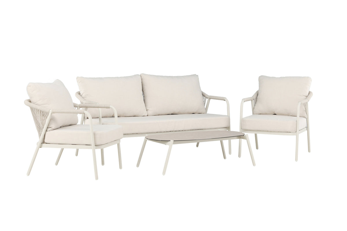 Sicily Lounge-Set in Beige präsentiert im Onlineshop von KAQTU Design AG. Loungeset ist von Venture Home