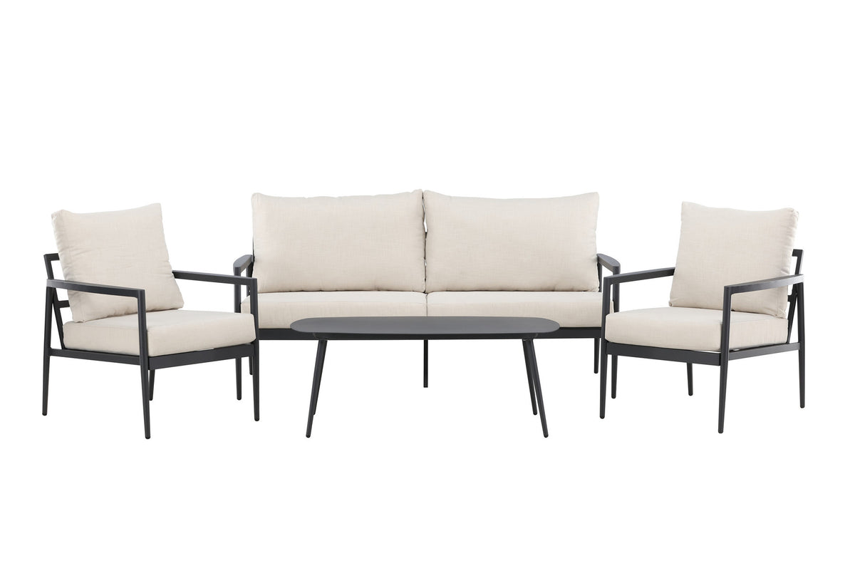 Taromina Lounge Set in Schwarz präsentiert im Onlineshop von KAQTU Design AG. Loungeset ist von Venture Home