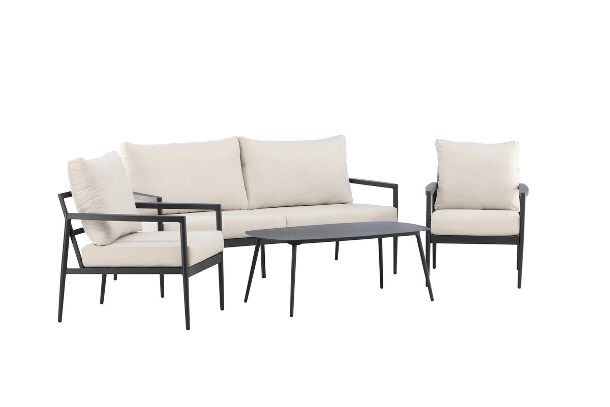 Taromina Lounge Set in Schwarz präsentiert im Onlineshop von KAQTU Design AG. Loungeset ist von Venture Home
