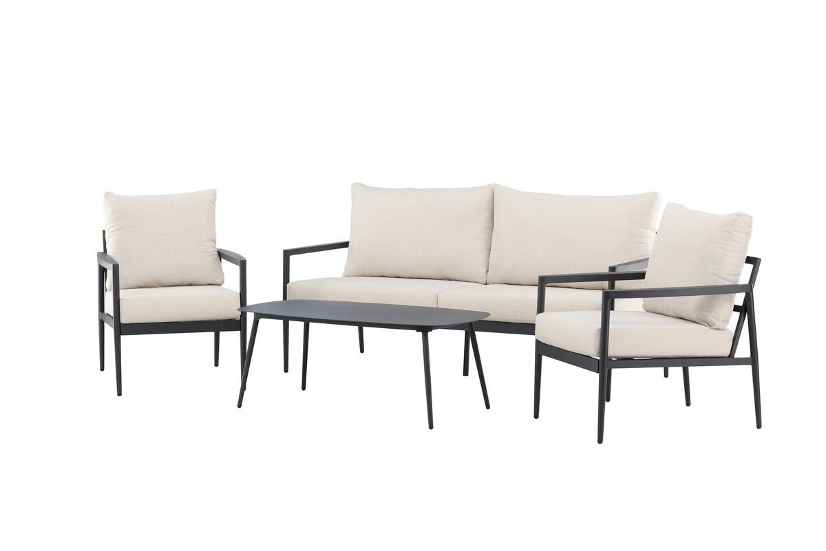 Taromina Lounge Set in Schwarz präsentiert im Onlineshop von KAQTU Design AG. Loungeset ist von Venture Home