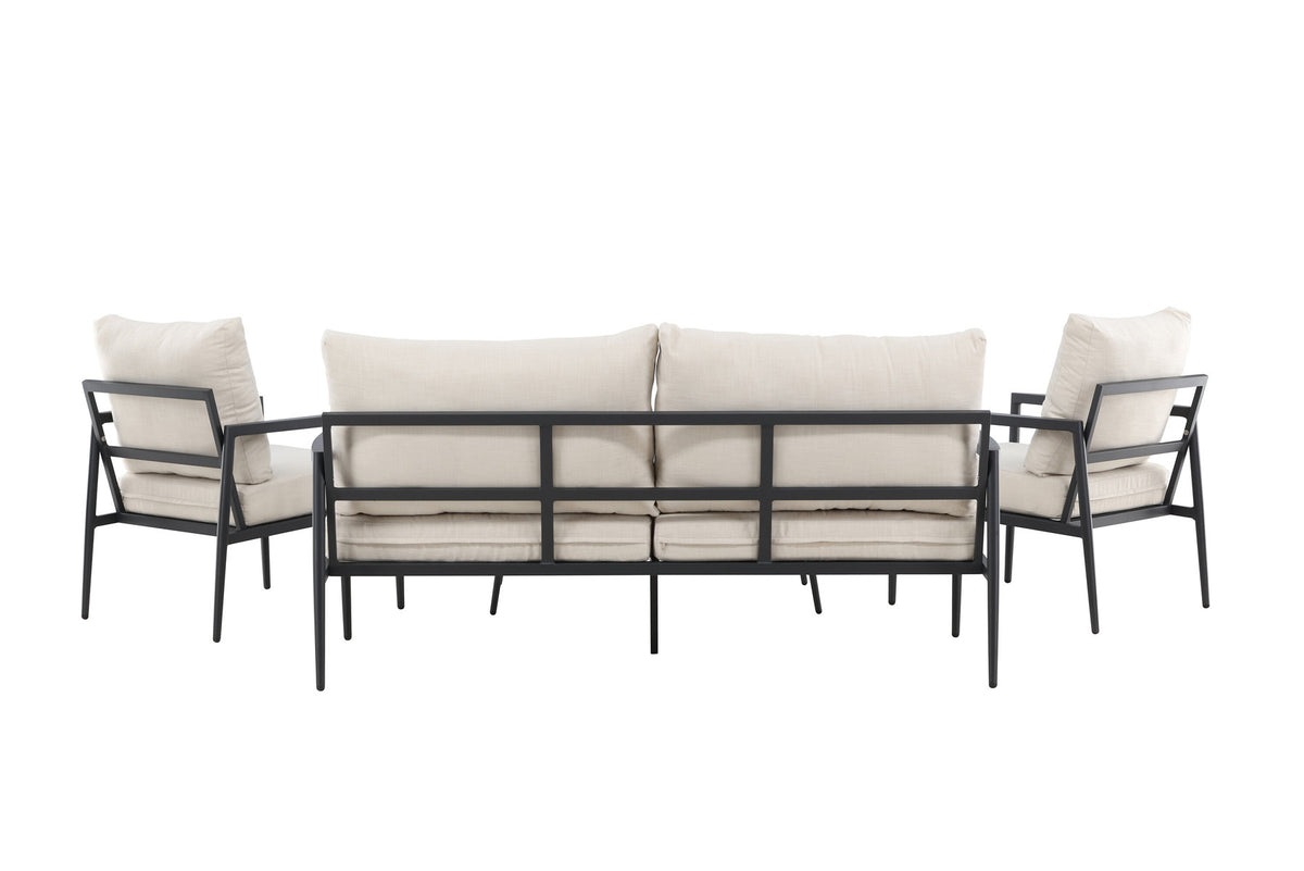 Taromina Lounge Set in Schwarz präsentiert im Onlineshop von KAQTU Design AG. Loungeset ist von Venture Home