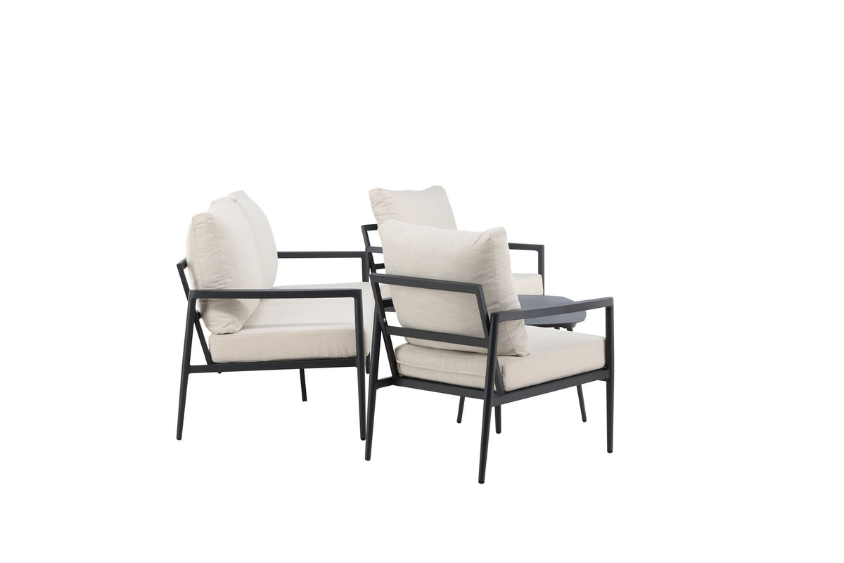 Taromina Lounge Set in Schwarz präsentiert im Onlineshop von KAQTU Design AG. Loungeset ist von Venture Home