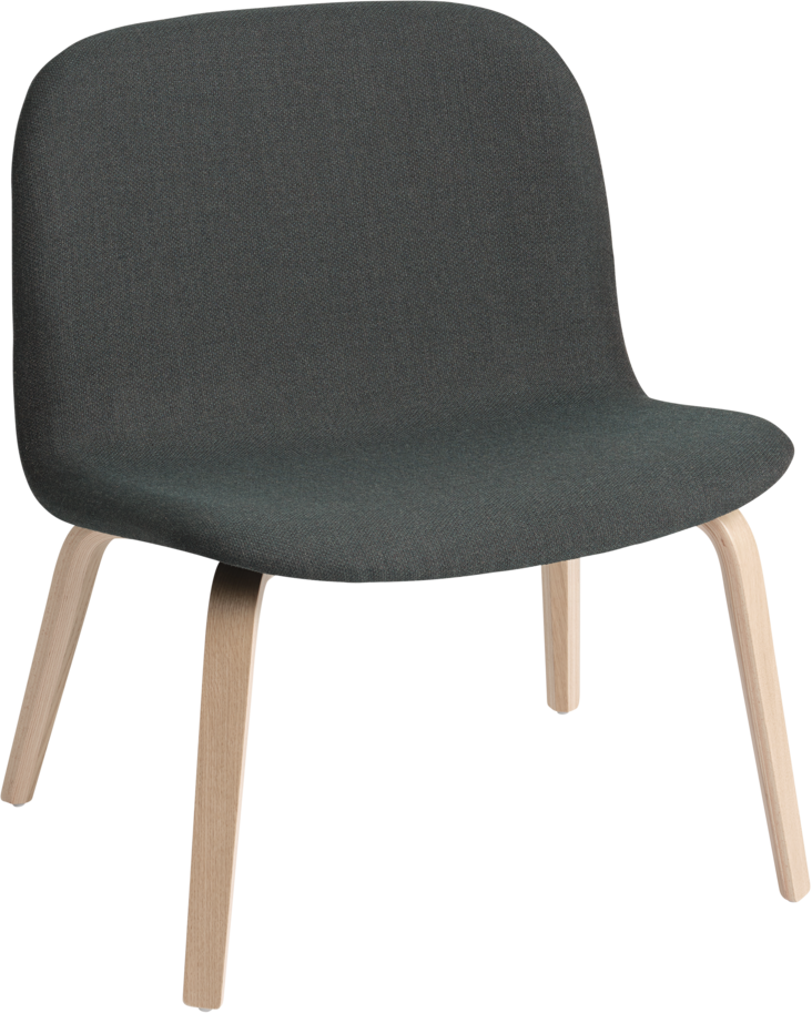 Visu Lounge Sessel in Dunkelgrau / Eiche präsentiert im Onlineshop von KAQTU Design AG. Sessel ist von Muuto