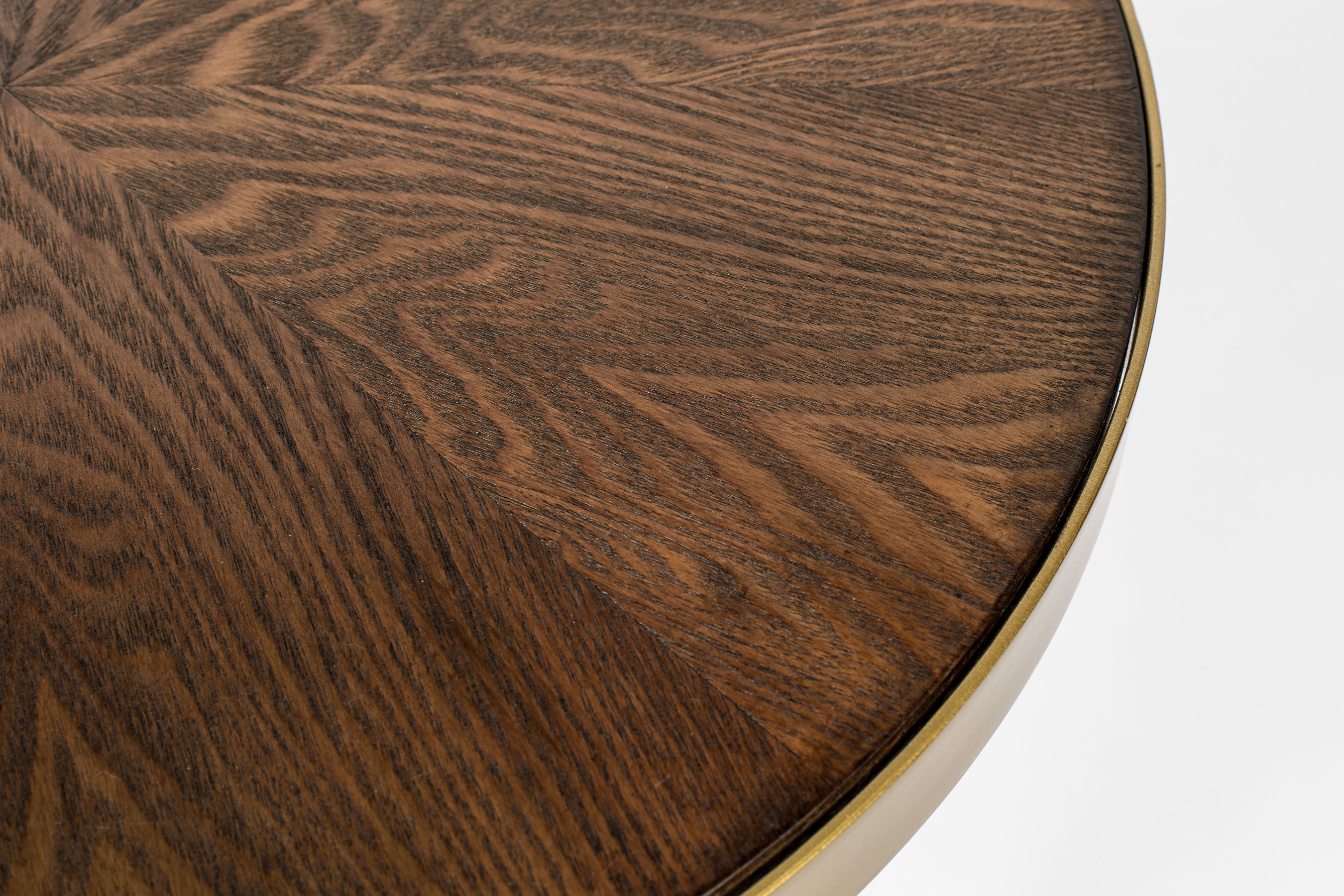 Beistelltisch DENISE in Holz/Schwarz/Gold präsentiert im Onlineshop von KAQTU Design AG. Beistelltisch ist von White Label Living
