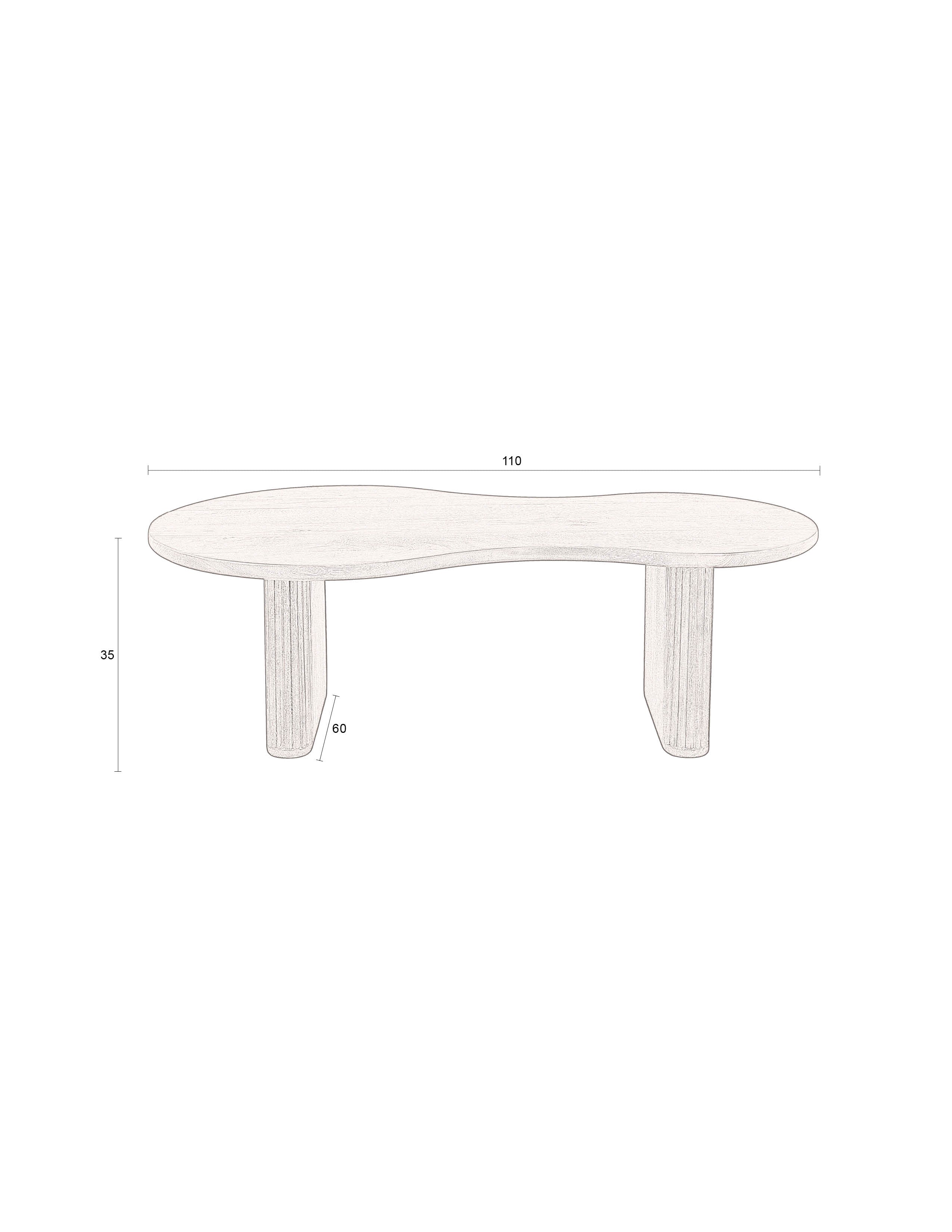 Coffee Table Tilon in  präsentiert im Onlineshop von KAQTU Design AG. Beistelltisch ist von Dutchbone