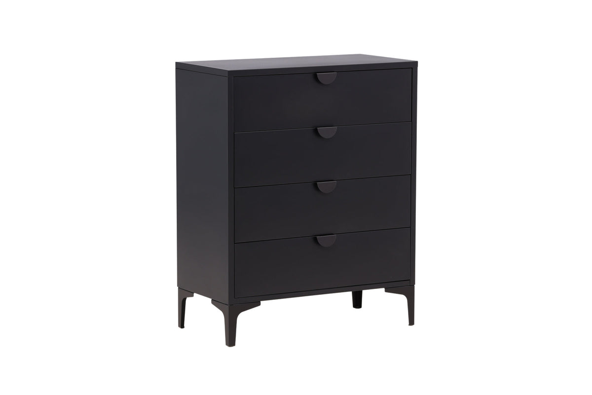 Piring Drawer in Schwarz präsentiert im Onlineshop von KAQTU Design AG. Nachttisch ist von Venture Home