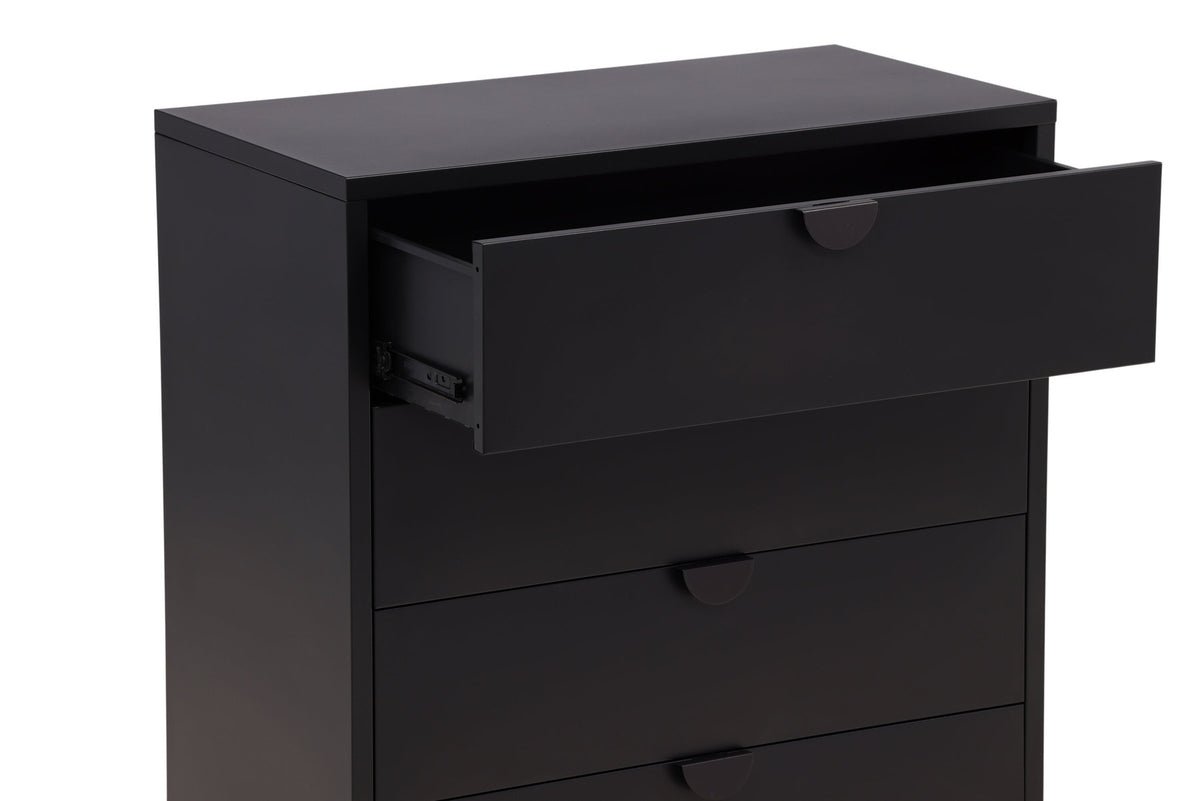 Piring Drawer in Schwarz präsentiert im Onlineshop von KAQTU Design AG. Nachttisch ist von Venture Home
