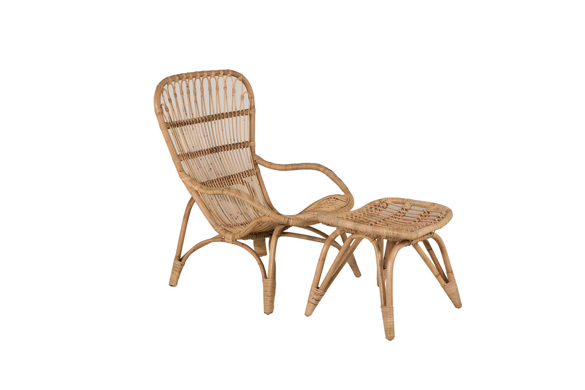 Ella Loungestuhl in Offwhite präsentiert im Onlineshop von KAQTU Design AG. Outdoor-Sessel ist von Venture Home