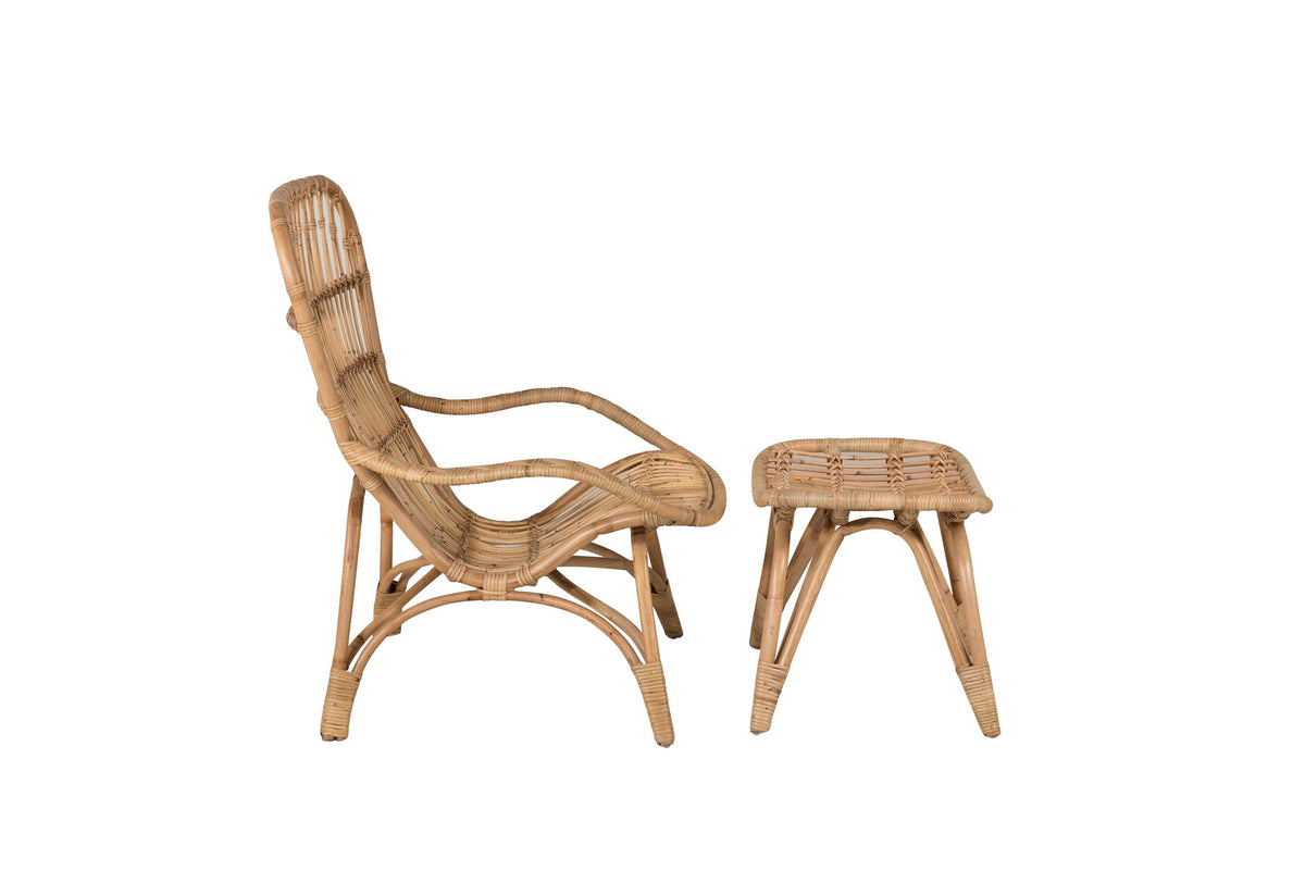 Ella Loungestuhl in Offwhite präsentiert im Onlineshop von KAQTU Design AG. Outdoor-Sessel ist von Venture Home