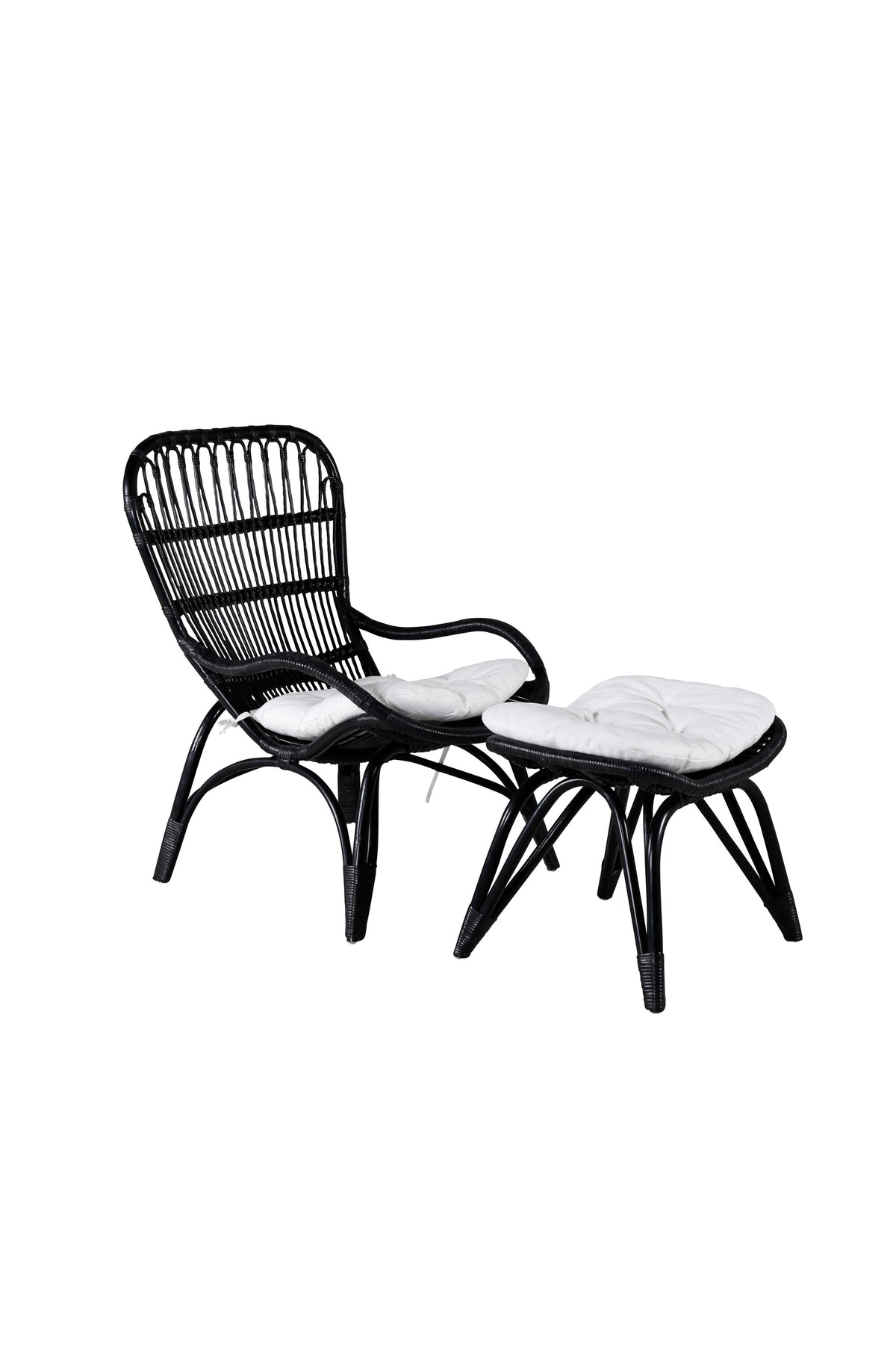 Ella Lounge Stuhl in Black präsentiert im Onlineshop von KAQTU Design AG. Outdoor-Sessel ist von Venture Home
