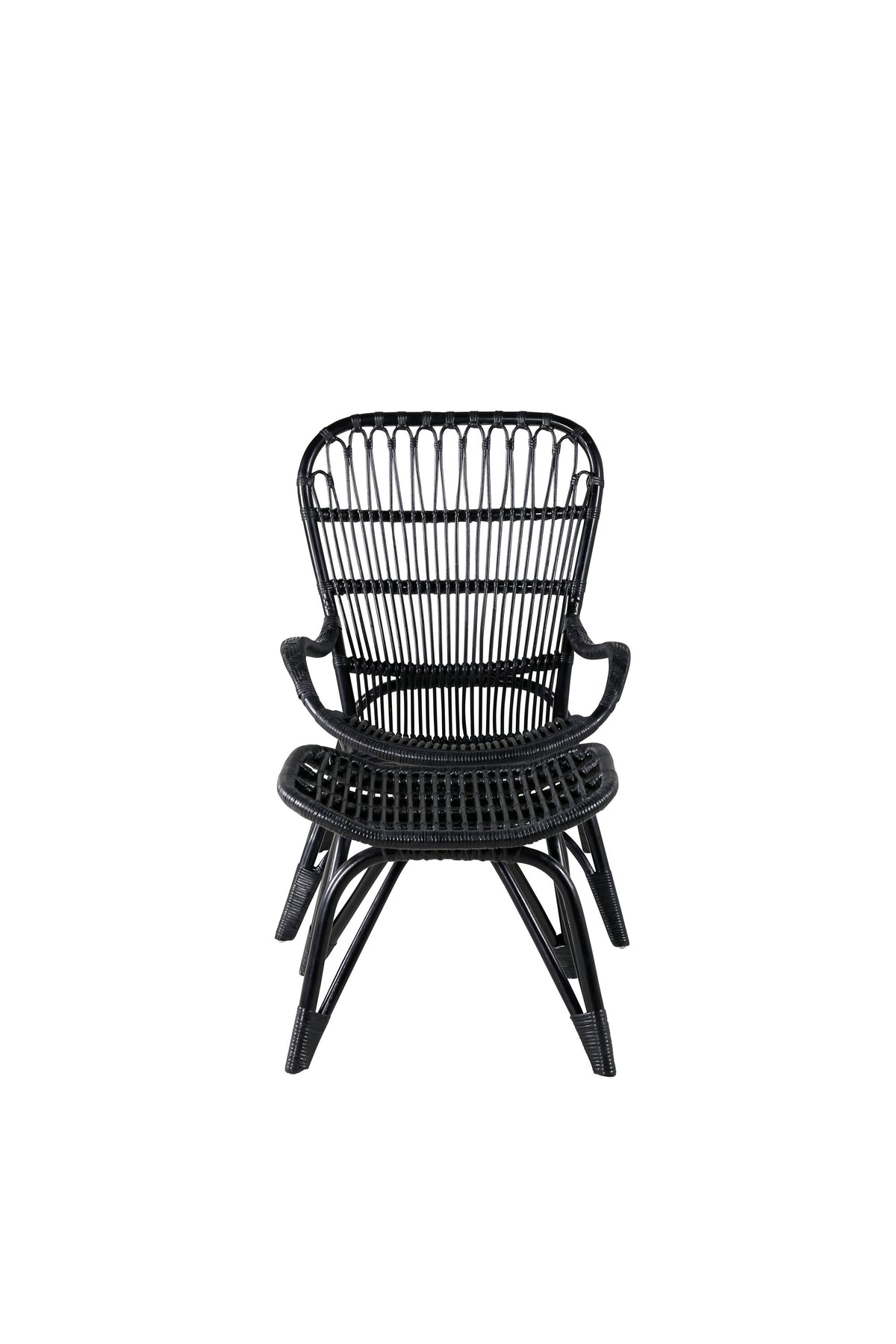 Ella Lounge Stuhl in Black präsentiert im Onlineshop von KAQTU Design AG. Outdoor-Sessel ist von Venture Home