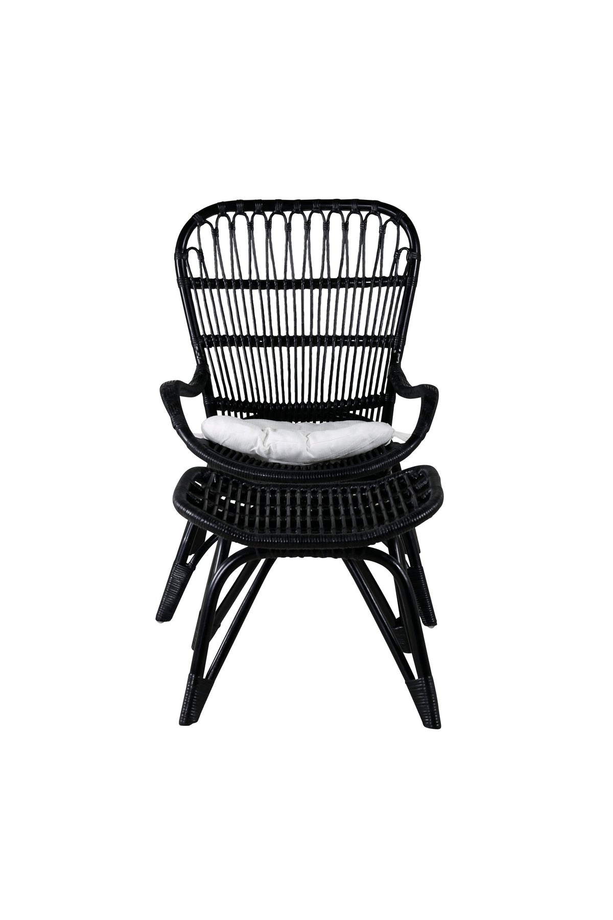 Ella Lounge Stuhl in Black präsentiert im Onlineshop von KAQTU Design AG. Outdoor-Sessel ist von Venture Home